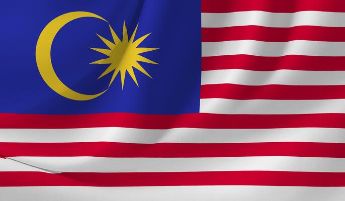 Illustration Of Malaysia Flag With Wavy Effect Free Photo